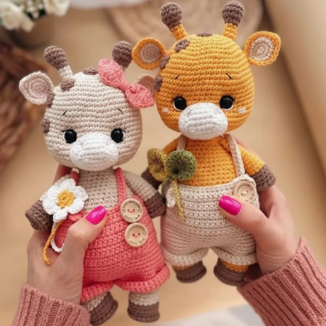 Lila & Enzo the Giraffes — amigurumi giraffe pattern
