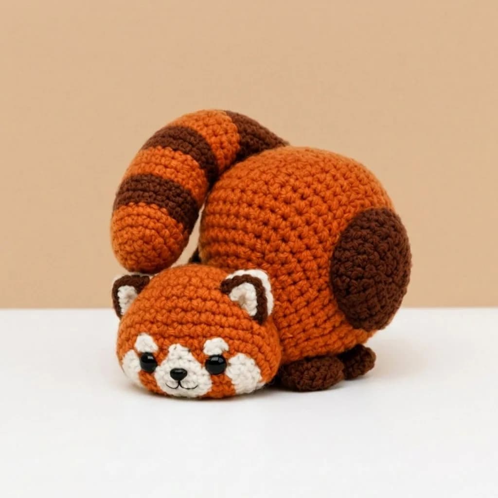 Rusty the Playful Red Panda - PDF Pattern
