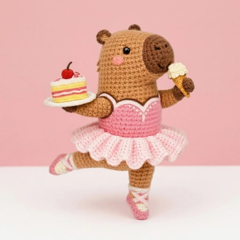 Bella the Ballerina Capybara - PDF Pattern