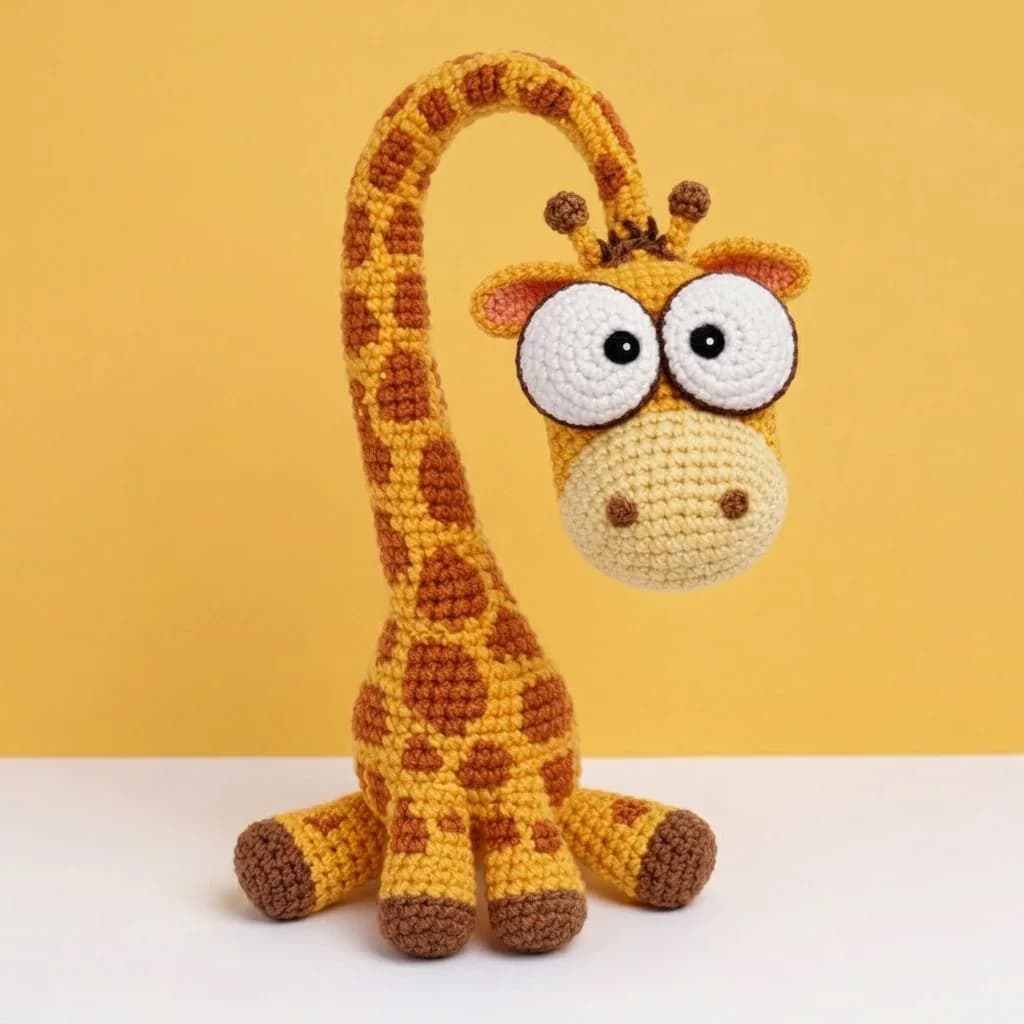 Gigi the Cute Curved-Neck Giraffe - PDF Pattern