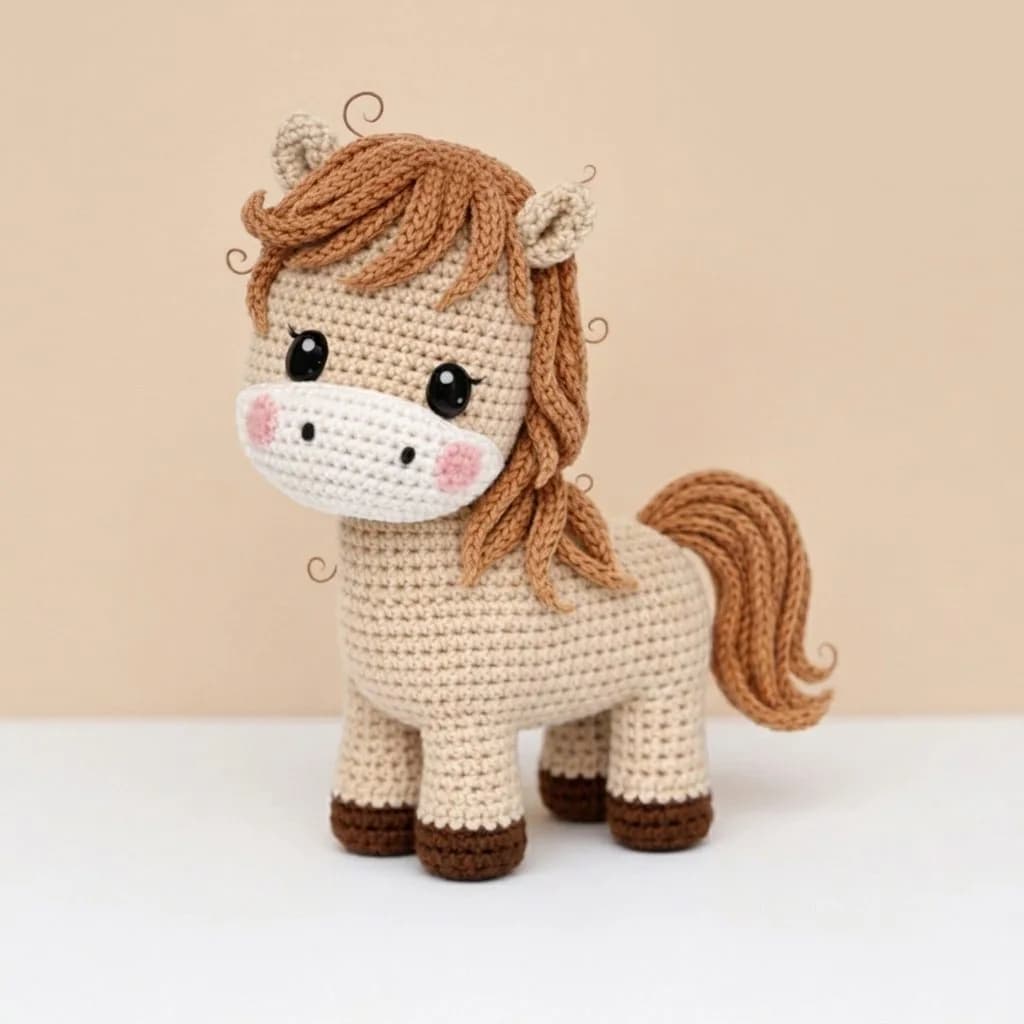 Barnaby the Playful Little Horse - PDF Pattern