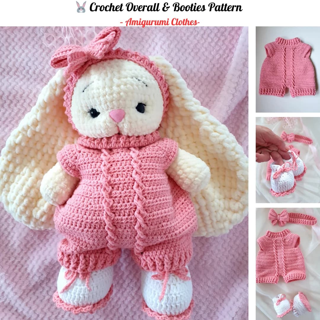 Crochet Overall & Booties Pattern — amigurumi overall pattern