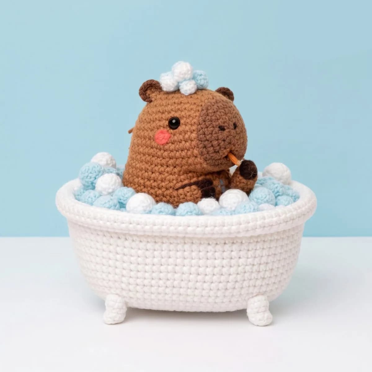 Bubbles the Spa Capybara - PDF Pattern