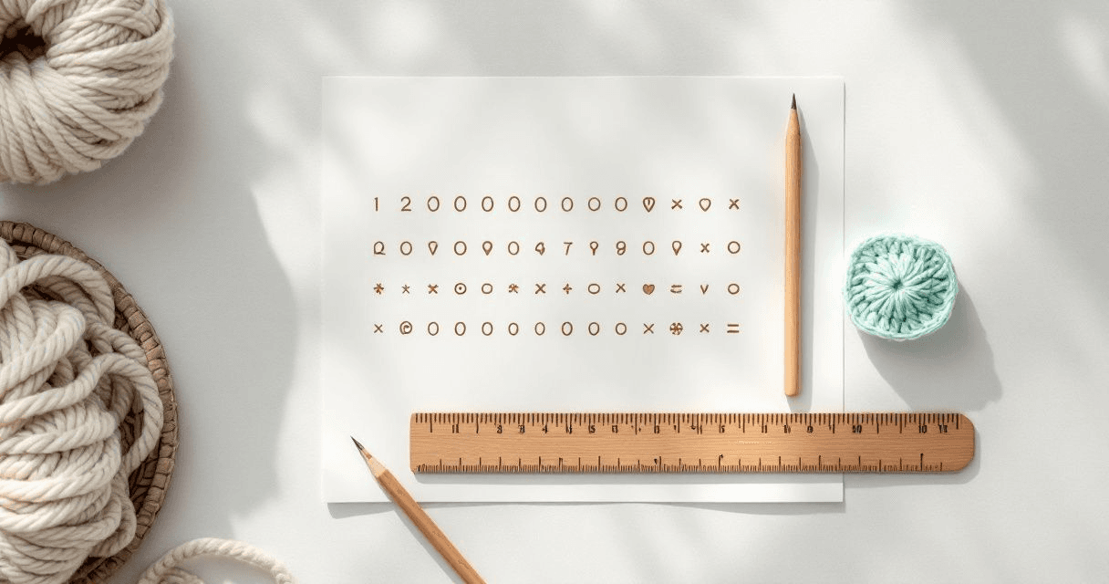 Lire une grille de crochet : symboles, sens de lecture et méthode pour ne pas se perdre