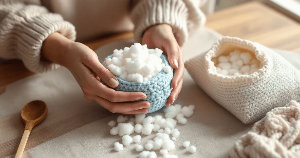 Rembourrage d'amigurumi : quelle ouate choisir et comment rembourrer sans bosses