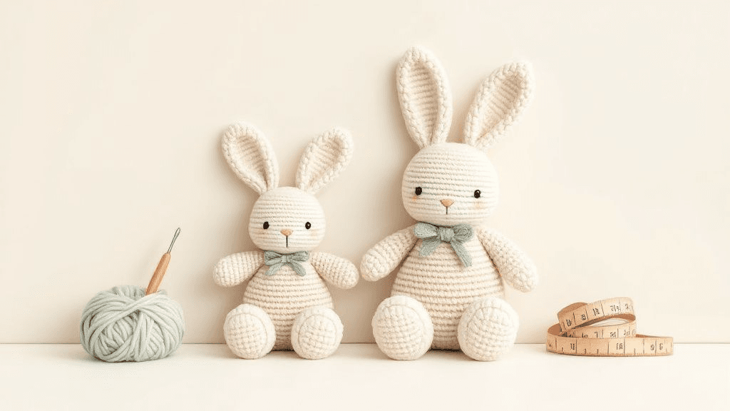 Amigurumi größer oder kleiner häkeln – ohne die Anleitung umzurechnen