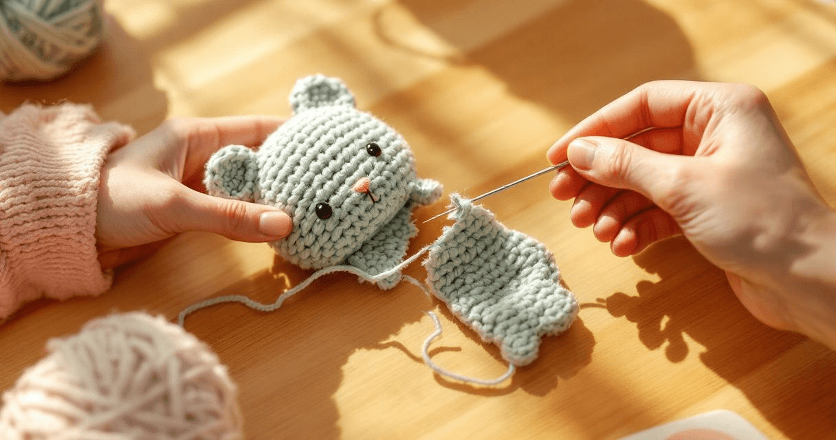 Wie repariere ich ein beschädigtes Amigurumi?