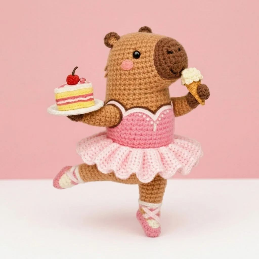 Bella the Ballerina Capybara - PDF Pattern