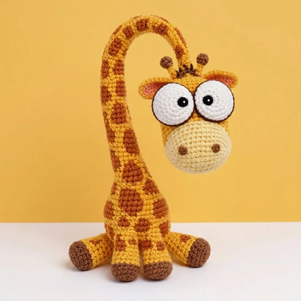Gigi the Cute Curved-Neck Giraffe - PDF Pattern