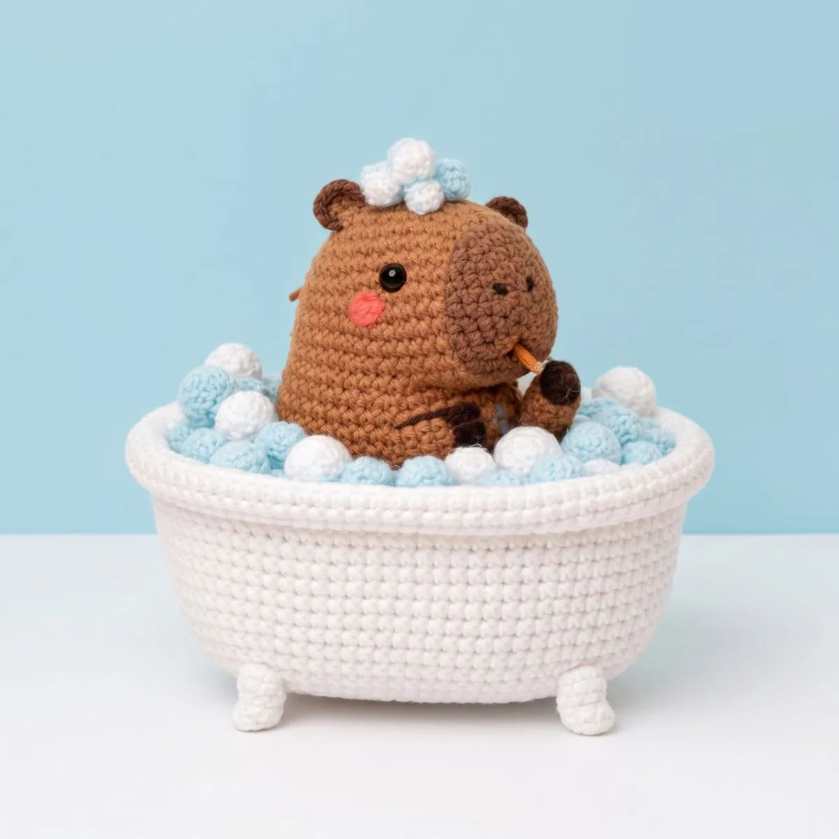 Bubbles the Spa Capybara - PDF Pattern