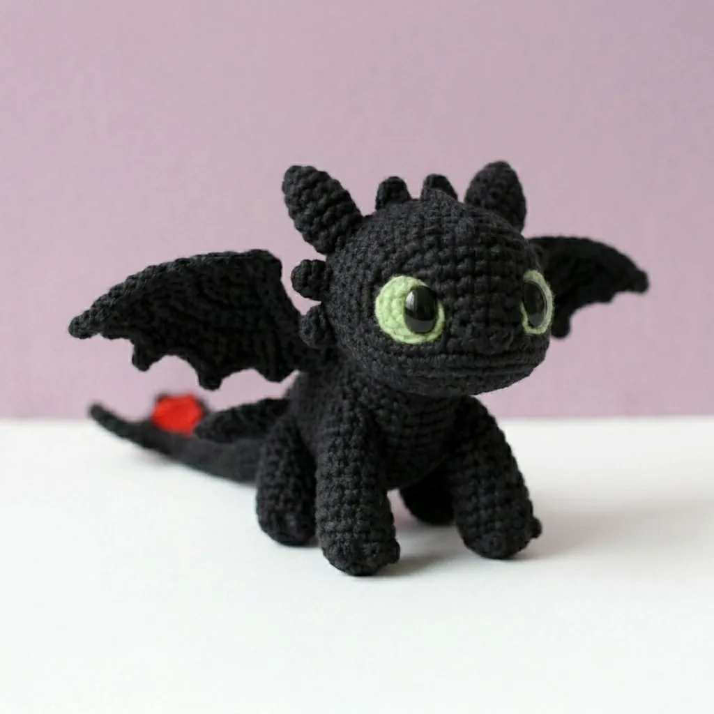 Amigurumi Night Dragon - PDF Pattern